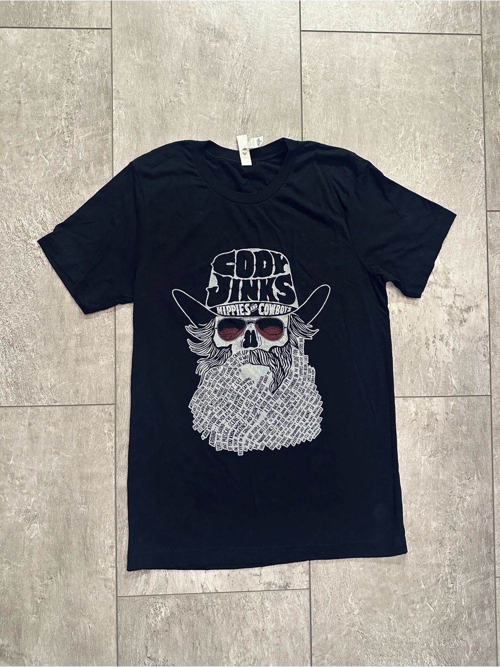 Cody Jinks Hippies & Cowboys Concert Band Tee Size Small EUC